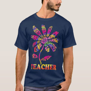 Camiseta Vida boa Professora Daisy Tie Dye Teach School Sun