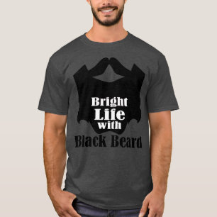 Camiseta Vida brilhante com barba preta 2