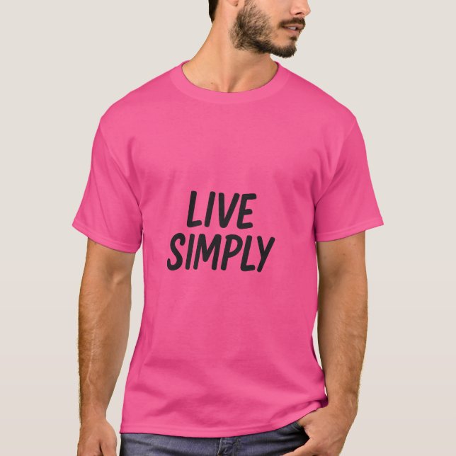 Camiseta Vida calma - Viver simplesmente (Frente)