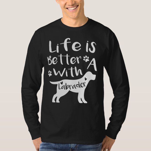 Camiseta Vida com Labrador (Frente)