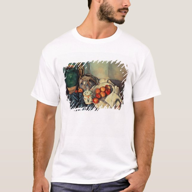 Camiseta Vida com maçãs, 1893-94 de Paul Cezanne | ainda (Frente)
