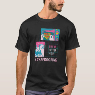 Camiseta Vida com o design de Hobby do Scrapbooking