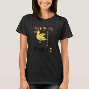 Camiseta Vida com Patos Florestais Natureza Selvagem Animal