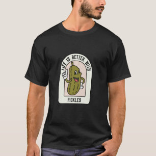 Camiseta Vida com picles - Citação Vegetal Irônica para Pep
