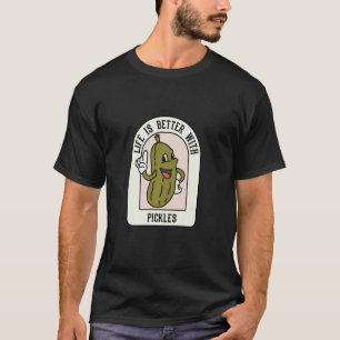 Camiseta Vida com picles - Citação Vegetal Irônica para Pep