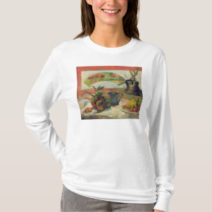 Camiseta Vida com um fã, c.1889 de Paul Gauguin ainda