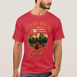 Camiseta Vida de Acampamento Divertida Aventura Para Famili