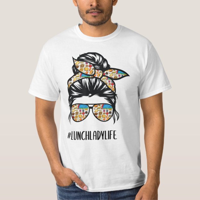 Camiseta Vida de Almoçadora Boca Maluca Copos de Cabelo, Pr (Frente)