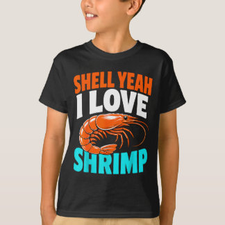 Camiseta Vida de camarão frutos do mar camarões cajun