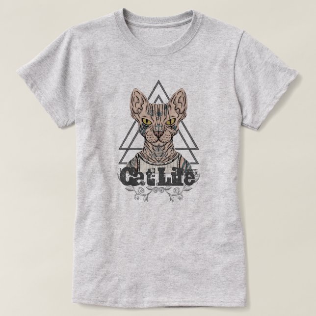 Camiseta Vida de Cat (Frente do Design)