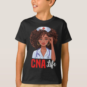 Camiseta Vida de Enfermeira Cna Enfermagem Histórica Negra 