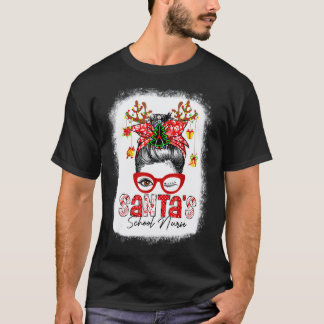 Camiseta Vida de Enfermeira da Escola do Papai Noel Natal C