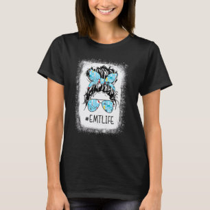 Camiseta Vida de Enfermeira Emt Vida de Saúde Coque Desgren