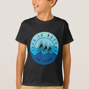 Camiseta Vida De Esqui Snowboard É Melhor Na Montanha De Es