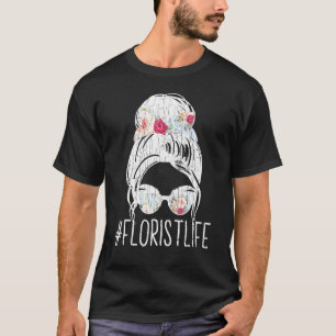 Camiseta Vida de Florista Flores Plantas Gráfico de Jardine