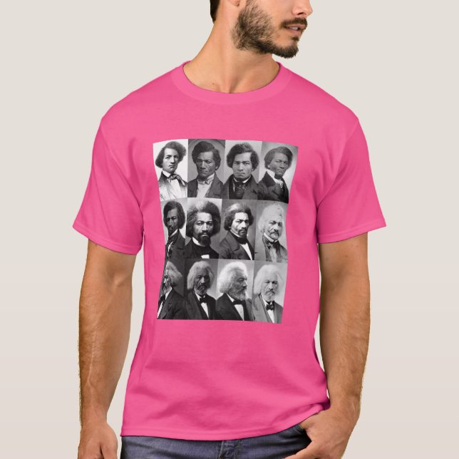 Camiseta Vida De Frederick Douglass Shirt-Retro Black Histo (Frente)