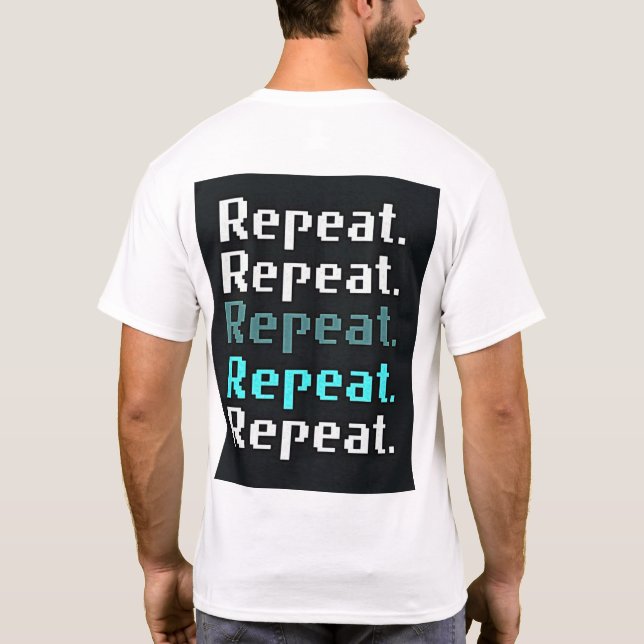 Camiseta Vida de Gamer – Coma. Durma. Jogue. Repit (Verso)