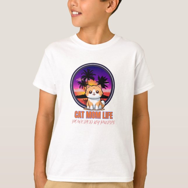 Camiseta Vida de Gata engraçada (Frente)