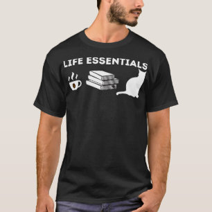 Camiseta Vida de Gato-de-Café Bonito
