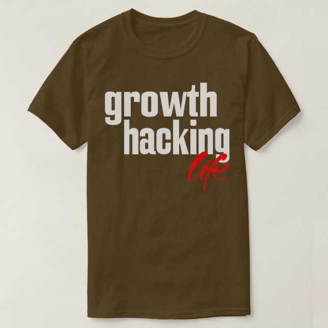 Camiseta Vida de Growth Hacking 1 (Frente do Design)