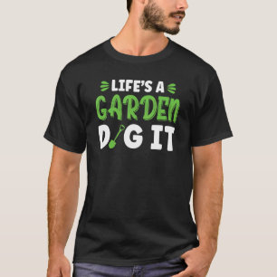 Camiseta Vida de jardinagemu2019s Um jardim cave-o Amor do