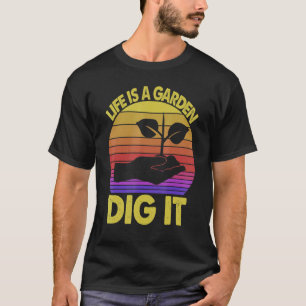 Camiseta Vida De Jardineiro De Jardim É Um Jardim Cave