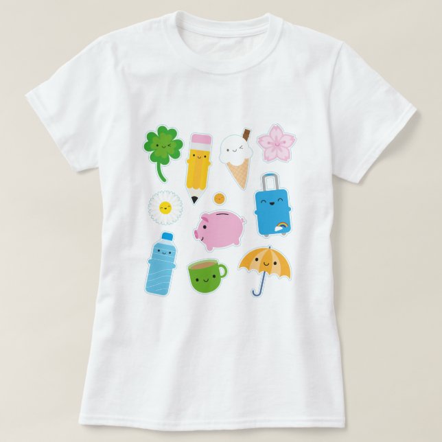 Camiseta Vida de Kawaii (Frente do Design)