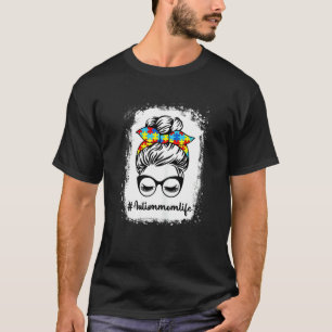 Camiseta Vida de Mãe Autista Conscientização do Autismo Coq