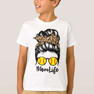 Camiseta Vida de Mãe Coque Desarrumado Cabelo Engraçado Jog