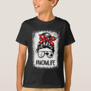 Camiseta Vida de Mãe Descolorida Futebol Coque Desarrumado