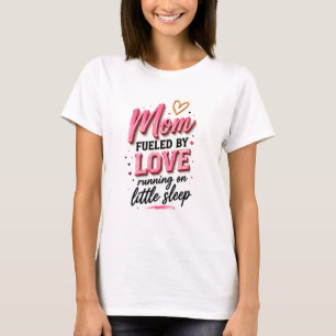 Camiseta 💕 Vida de Mãe Divertida Para Novas Mães ☕