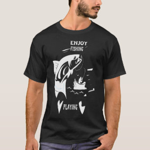 Camiseta Vida de mãe pescadora Mãe de Cabelo Desgrenhado Mã