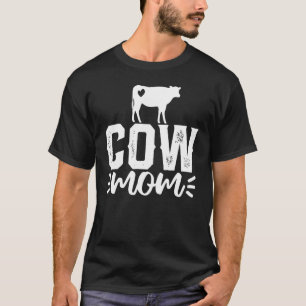 Camiseta Vida de Mãe Vaca Garota Agricultora Dia das Mães B