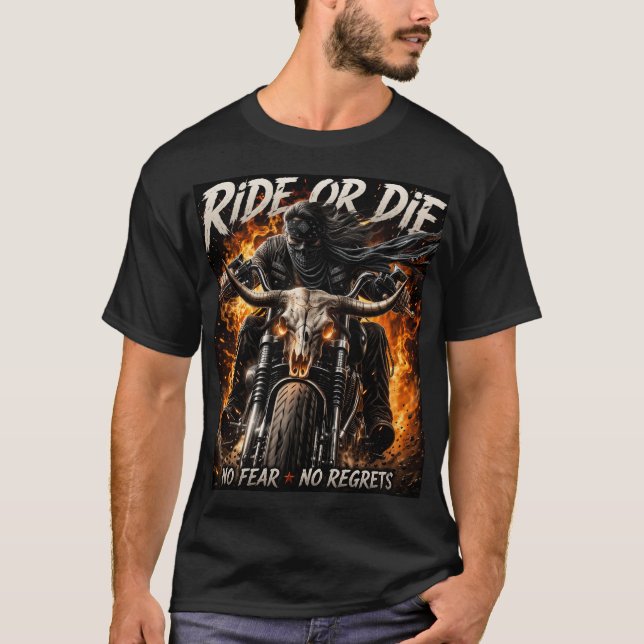 Camiseta Vida de motocicleta (Frente)