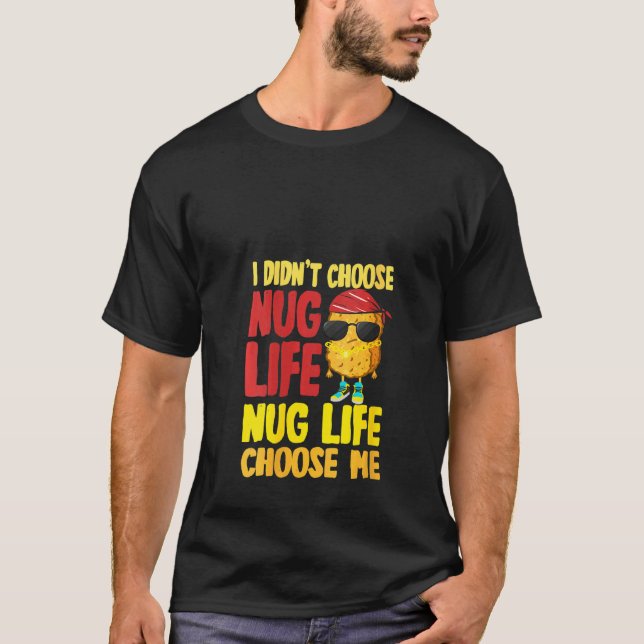 Camiseta Vida de Nugget de Frango Feminino (Frente)