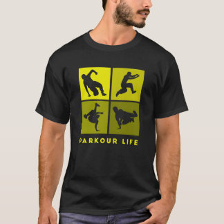 Camiseta Vida de Parkour corredor escalador Freerunner espo