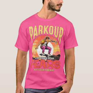 Camiseta Vida de Parkour Feminino Persiga seus Medos Freest