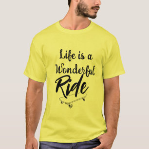 Camiseta Vida de Patinação Alegre é uma Citação - Vida Boni