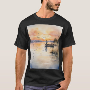 Camiseta Vida de Pesca Pescador Soltar a Presa Natureza Paz