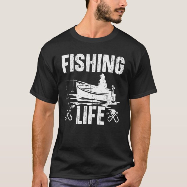 Camiseta Vida de Pescador Pescaria (Frente)