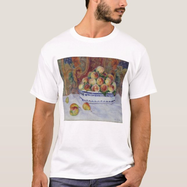 Camiseta Vida de Pierre Auguste Renoir | ainda com pêssegos (Frente)