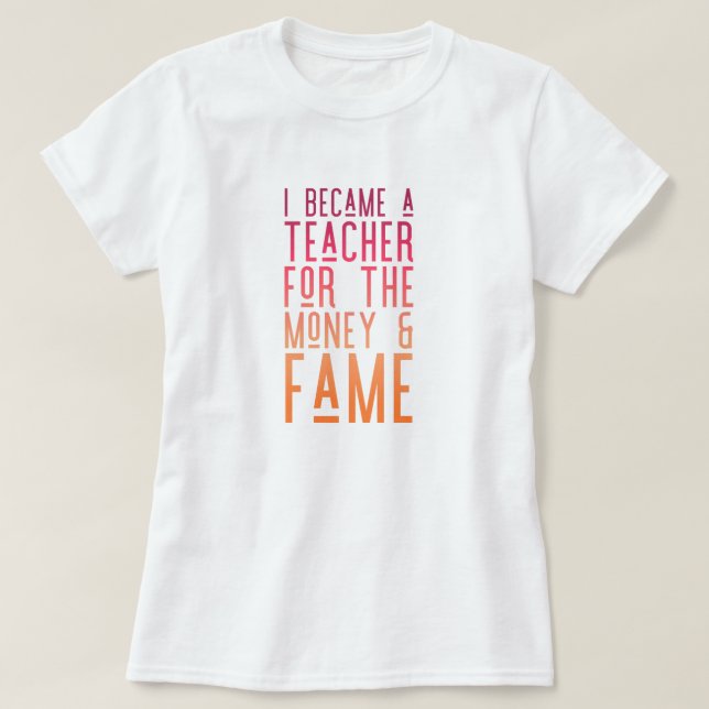 Camiseta Vida de Professor (Frente do Design)