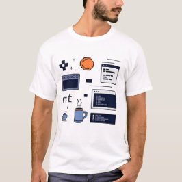 Camiseta Vida de Programador – Espaço de Trabalho de Desenv
