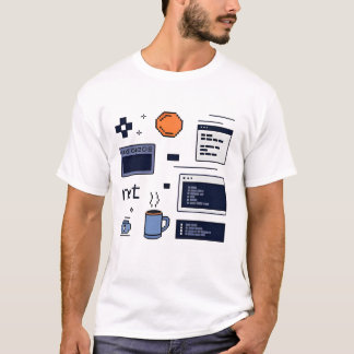 Camiseta Vida de Programador – Espaço de Trabalho de Desenv