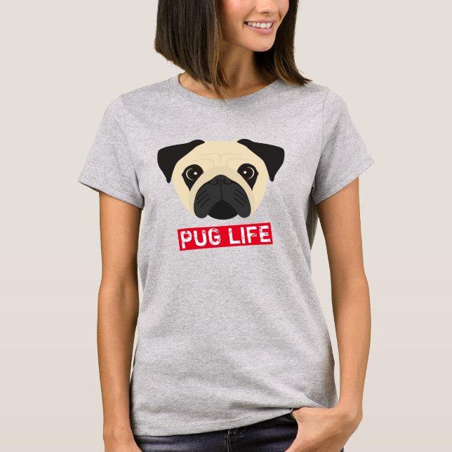 Camiseta Vida de Pug (Frente)