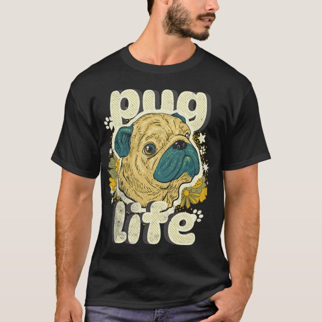 Camiseta Vida de Pug (Frente)