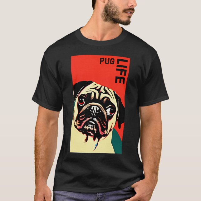 Camiseta Vida de pug (Frente)