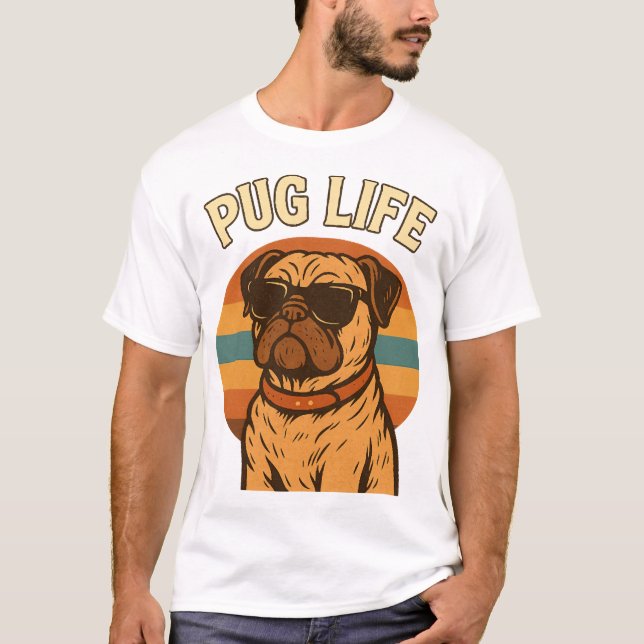 Camiseta Vida de Pug (Frente)