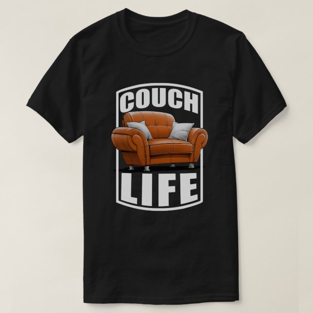 Camiseta Vida de Sofá (Frente do Design)