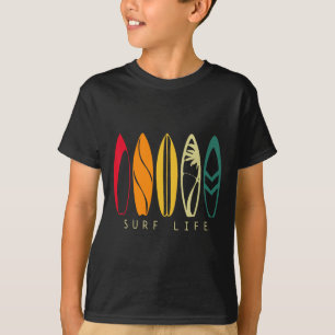 Camiseta Vida de Surf Surfismo Vintage Retro Prancha de Sur